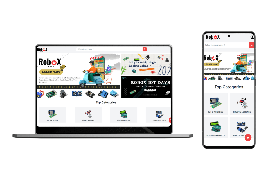 ROBOX - Ecommerce store screenshot